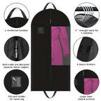Garment Bags with 4" Gusseted (Black / 50")
