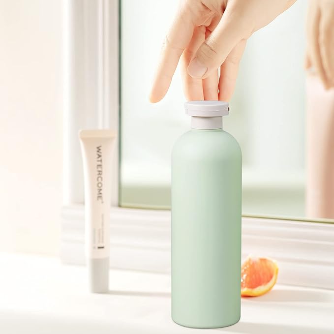 13.5oz Squeeze Bottles with Flip Cap, Refillable Plastic Travel Bottles - Image 6