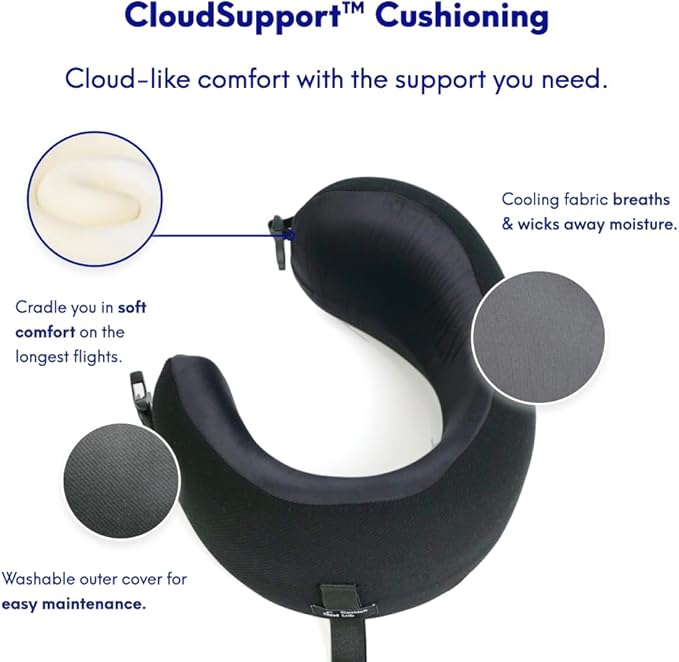 C CUSHION LAB Extra Support Travel Pillow, Award-Winning Patented Ergonomic - Image 5