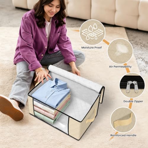 35L Closet Organizers (4 Pack-35l / Beige)