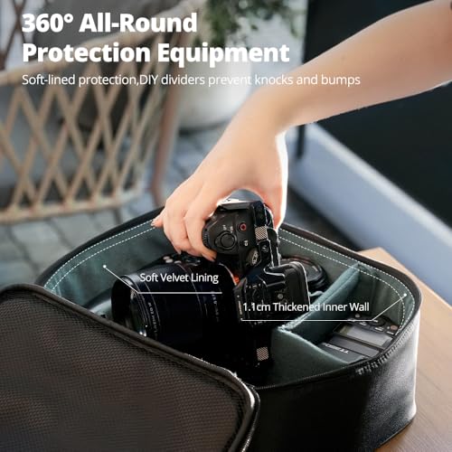 Carrying Bag Zoom P7 for Photography Equipments with Large Capacity (Black / M /12.2"x9.8"x4.92")