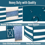 Moving Bags Wide Open Top (Classic Navy Stripe / 10 Pack)