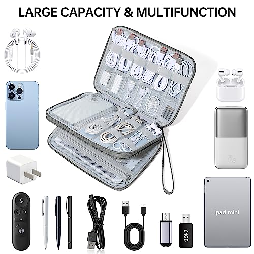 Electronics Organizer Travel (Dary Grey)