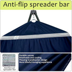 Heavy Duty Hammock Stand with Canvas Net (3. Navy)