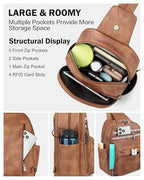 Large Sling Bag for Women (1 Brown Retro Style)