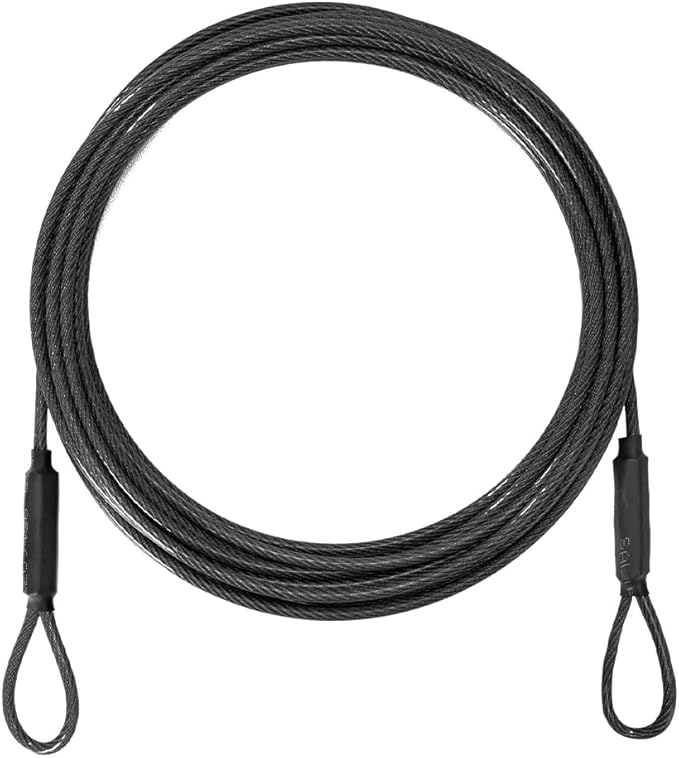 3.3mm Outdoor Travel Stainless Steel Security Cable-20ft Luggage Lock Safety by MiMetty