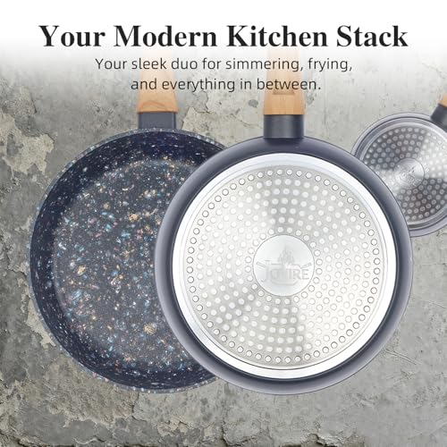 2 Piece Nonstick Set (Black / 2-Piece Set,11" skillet)