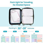 Compression Packing Cubes for Travel (01 Beautiful White / 4-Piece Set)