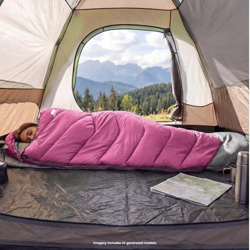 Cold Weather Sleeping Bags for Adults (Pink-5.3lb)
