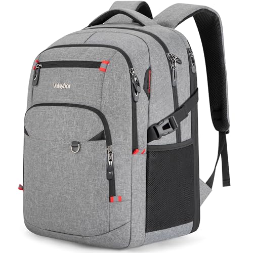 40L Expandable Laptop Backpack (Grey / 15.6 inches)