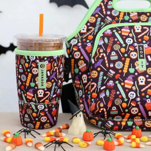 LunchTote Zippered Bag Insulated Neoprene Caddy (Creep It Sweet / X-Large 6.5 Quart Lunch Tote)