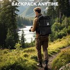Dry Bags Waterproof Backpack 40L for Men & Women (Black / 40L)