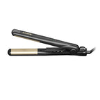 Andis 67695 Professional Curved Edge, 1-inch 450ºF High Heat Tourmaline Nano-Ceramic Hair Flat Iron with Dual Voltage and Auto Shut-Off - Frizz-Free Ceramic Hair Straightener - Black/Gold
