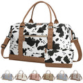 Women Travel Duffle Bags (Cow Print / Large)