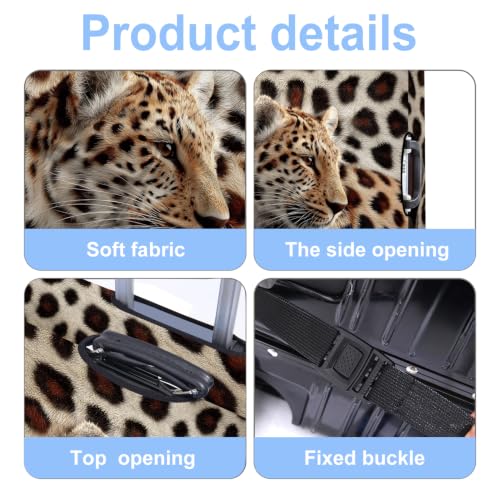 Luggage Cover Washable Suitcase Protector Anti (Leopard / S(fits 20-22inch suitcase))