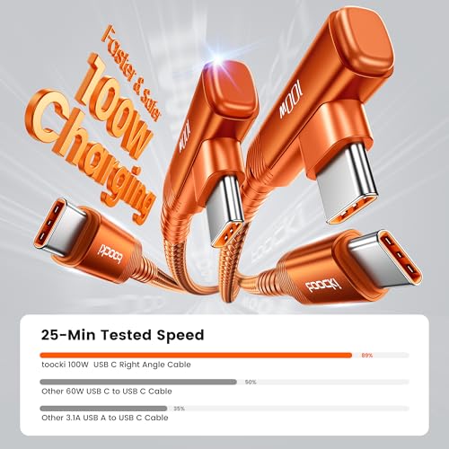 USB C Cable 3.3ft 2Pack (3.3+3.3FT / Orange)