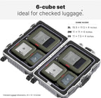 Premium Compression Packing Cubes for Travel (Olive Green / 6 pack)