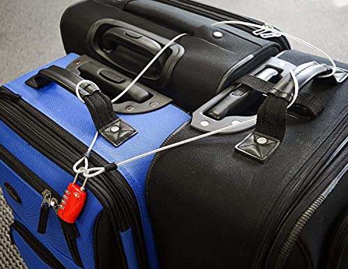 15FT 3mm Outdoor Travel Long Security Cable Lock (15FT-1 Pack)