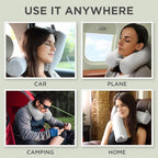 Twist Memory Foam Travel Pillow (Gray / Standard (26"))