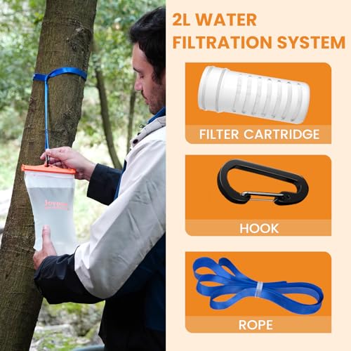 Gravity Water Filter Camping (Orange)