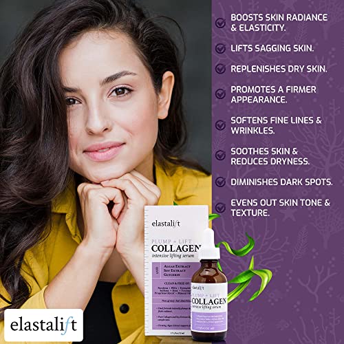 Collagen Facial Serum Lifting (1.75 Fl Oz (Pack of 2) / Firming Collagen Peptides Serum)