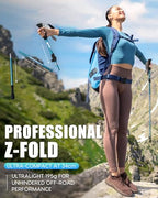 Hiking Poles 7075 Aluminum Tri (Aqua Sky (39.37''-47.24''))