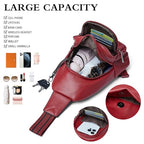 Sling Bag Crossbody Bags (Deep Red)