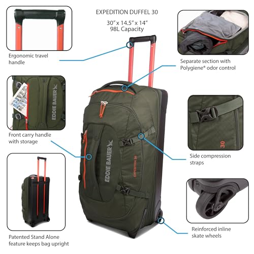Expedition Rolling Duffel Bag with Wheels (True Blue / 30" (Check-In))