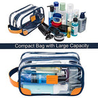 Clear Toiletry Bag for Traveling (Blue)