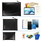 Fireproof Waterproof Money Document Bag (Black)