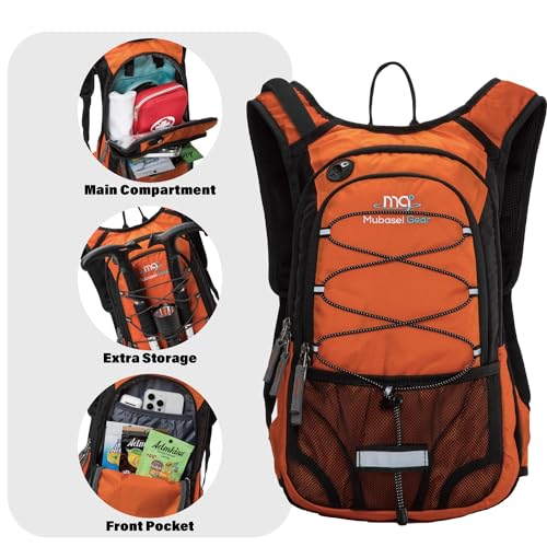 15L Insulated Hydration Backpack Pack with 2L Water Bladder Lightweight Hiking Backpack Bag for Women Men Daypack for Hiking Running Festival Camping Biking