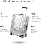 24 Inch Clear PVC Luggage Cover Protectors Suitcase Covers - Image 6