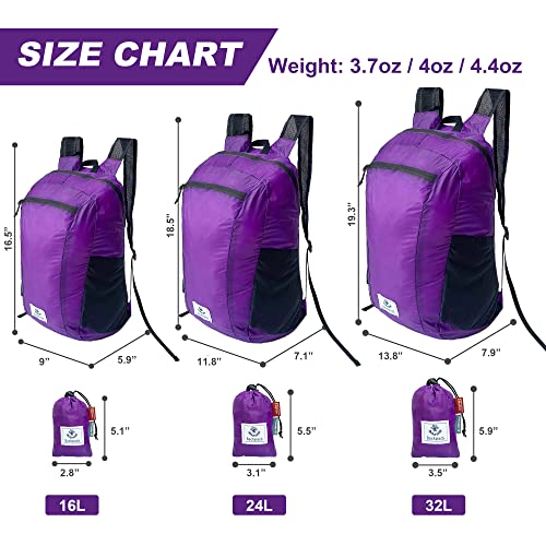 Hiking Daypack (Purple / 24L)