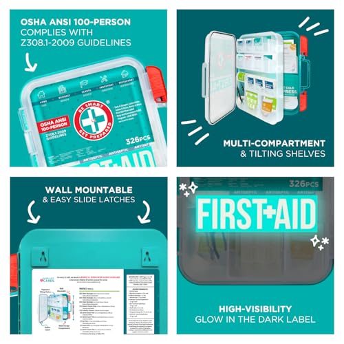 First Aid Kit (Red / 327 Piece Set)