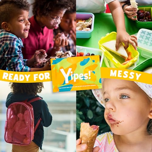 Yipes! Kids Face and Hand Wipes (1 Count (Pack of 48))