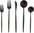 Gugrida 20-Piece 18/10 Stainless Steel Flatware Silverware, Luxury Dinnerware - Image 2