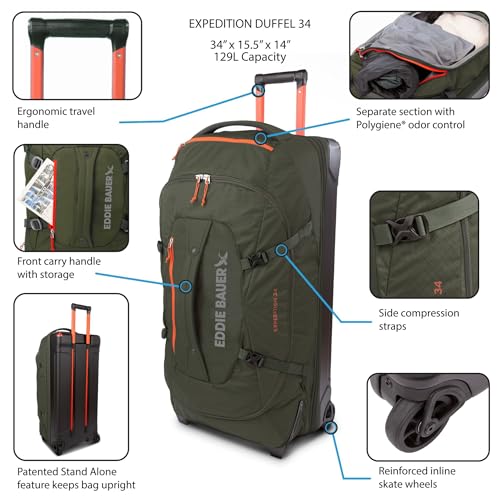 Expedition Rolling Duffel Bag with Wheels (Storm / 34" (Check-In))