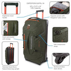 Expedition Rolling Duffel Bag with Wheels (Storm / 34" (Check-In))