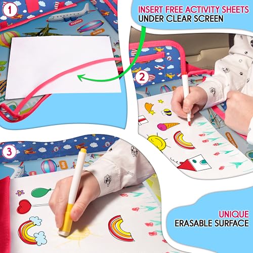 Kids Car Seat Travel Tray (AIRPLANE)