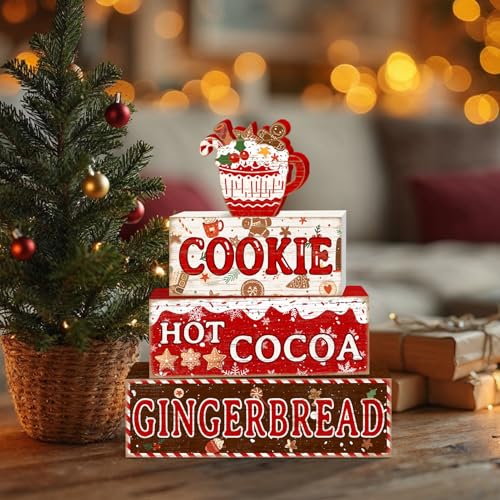 Tiered Tray Decor Set (Gingerbread Christmas)