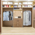 Hanging Clothes Storage with 4" Gusseted Garment Covers (24"x32"x4"/ 6 Pack)
