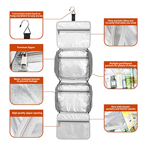 Hanging Travel Toiletry Bag (M-black)