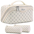 Travel Makeup Bag Cosmetic Bags for Women (A-8-White)