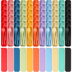 Reusable Travel Utensils Set with Case (55 Sets - Red, Pink, Dark Blue, Nordic Green, Yellow, Orange, Purple, Nordic Blue, Nordic Beige, Dark Green, Black)