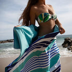 Quick Dry Microfiber Beach Towel (Ocean / Large 63x31")
