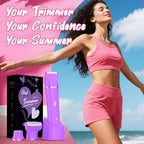3-in-1 Bikini Trimmer for Women, Vacation Essentials for Women (Nebula Violet)