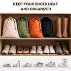 4 Pack Travel Shoe Bags