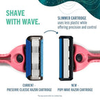 POPi Shave 5 Wave 5 Blade Razor Refills (Replacement Cartridges 8ct)