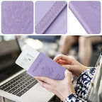 Passport Holder for Travel Women Men (A-Purple / Classic(slim))