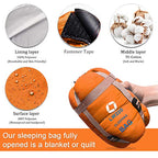Warm Weather Sleeping Bag (Orange)